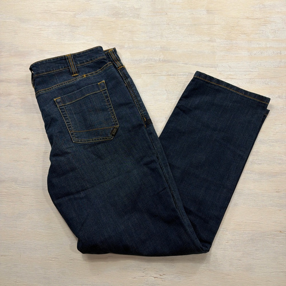 5.11 Tactical Jeans Defender-Flex Straight 38x32 Mechanical Stretch Blue Mens